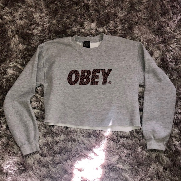 obey leopard hoodie